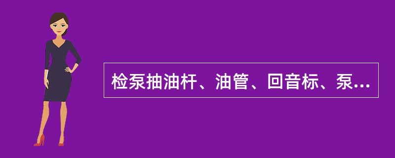 检泵抽油杆、油管、回音标、泵径、泵深符合（）要求。