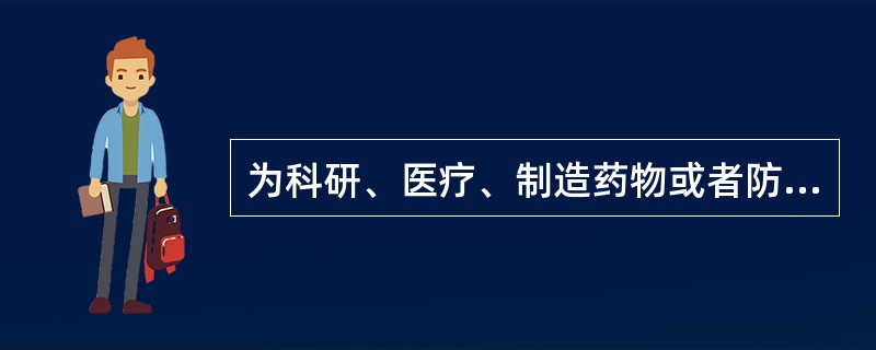 为科研、医疗、制造药物或者防护目的需要使用第一类监控化学品的，应当向（）化学工业