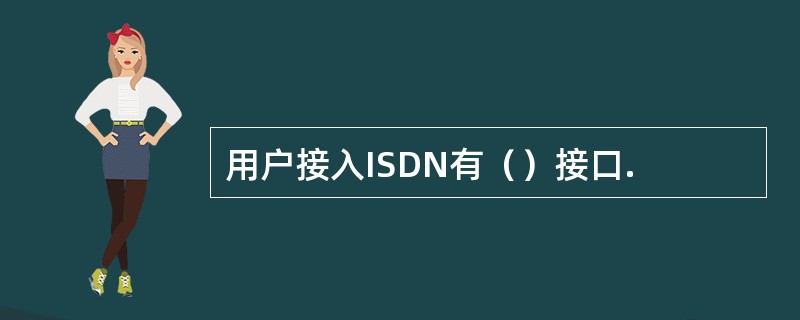 用户接入ISDN有（）接口.