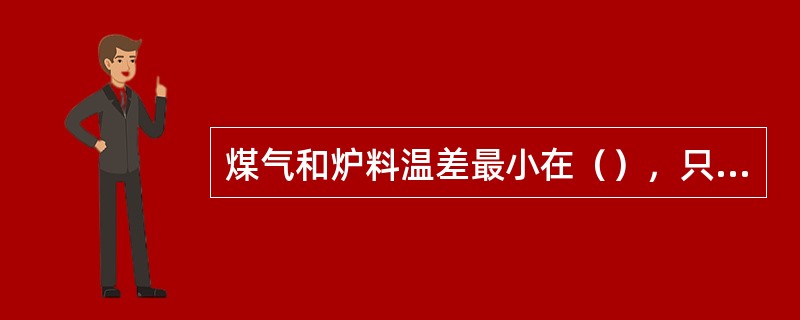 煤气和炉料温差最小在（），只有10-20℃。