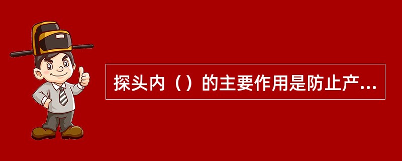 探头内（）的主要作用是防止产生杂波、使脉冲变窄、使盲区变小。