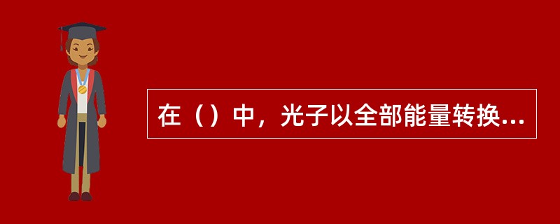 在（）中，光子以全部能量转换成电子动能。