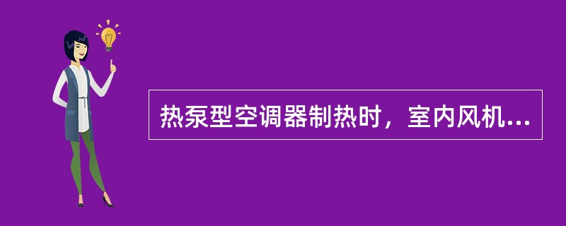 热泵型空调器制热时，室内风机与压缩机的启动关系是（）。