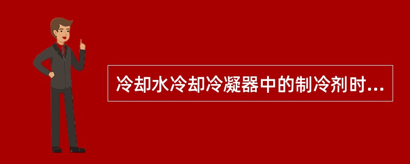 冷却水冷却冷凝器中的制冷剂时，冷凝压力（）