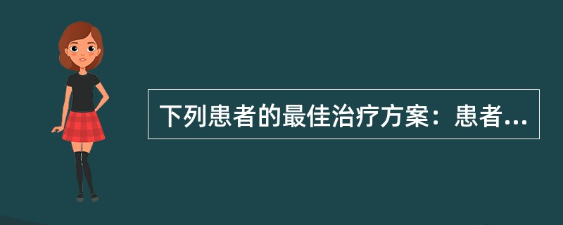 下列患者的最佳治疗方案：患者，女，28岁。因闭经半年，伴双侧溢乳就诊。尿妊娠试验