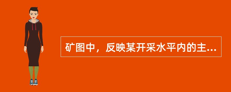 矿图中，反映某开采水平内的主要巷道分布和地质特征的综合性图纸是()。