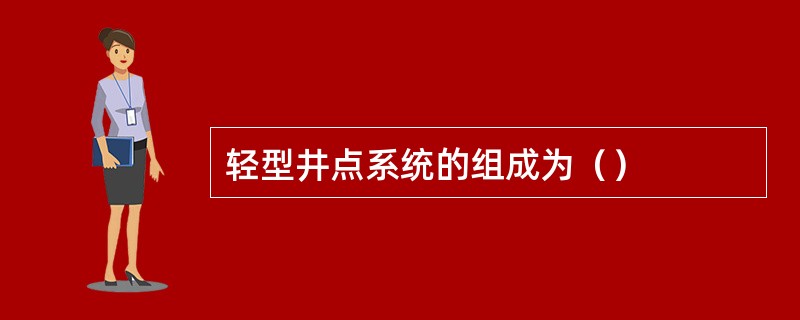 轻型井点系统的组成为（）