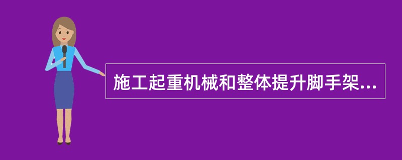 施工起重机械和整体提升脚手架、模板等自升式架设设施的使用达到国家规定的检验检测（