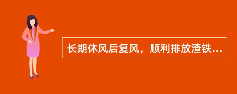 长期休风后复风，顺利排放渣铁非常关键。