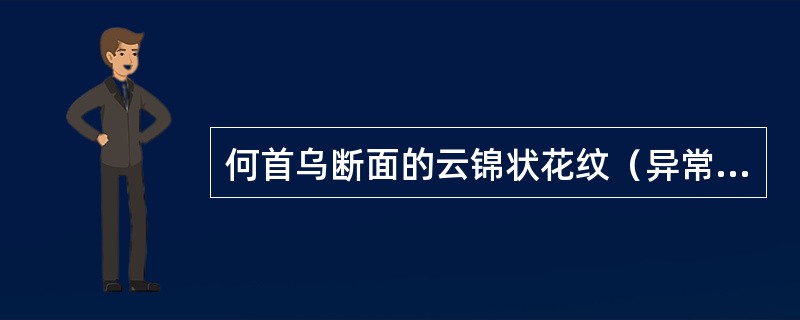 何首乌断面的云锦状花纹（异常维管束）存在的位置是（）