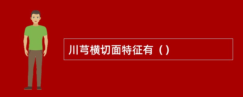 川芎横切面特征有（）