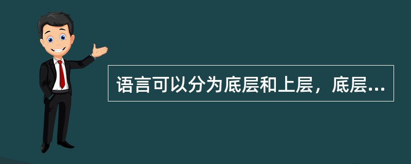 语言可以分为底层和上层，底层是一套（）。