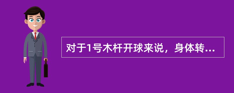 对于1号木杆开球来说，身体转动过快最有可能导致（）。