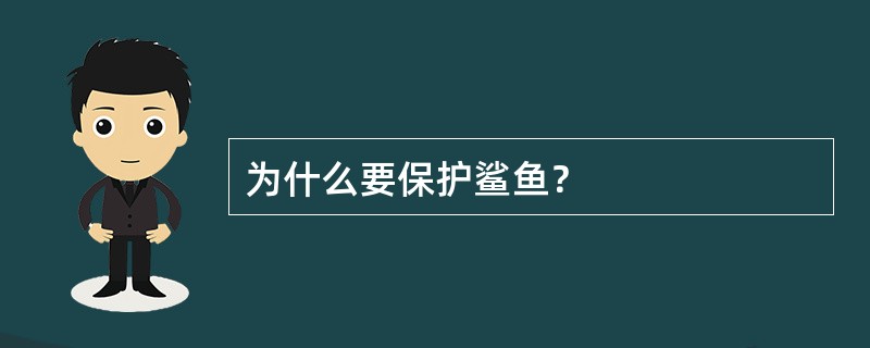 为什么要保护鲨鱼？