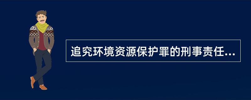 追究环境资源保护罪的刑事责任的程序？