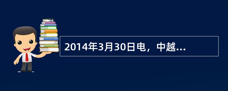 2014年3月30日电，中越边境地区最大的（）项目——总投资10亿元的“中越边境