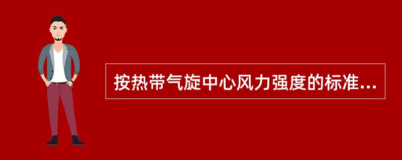 按热带气旋中心风力强度的标准判定，当中心风力达到8～9级时称为（）。