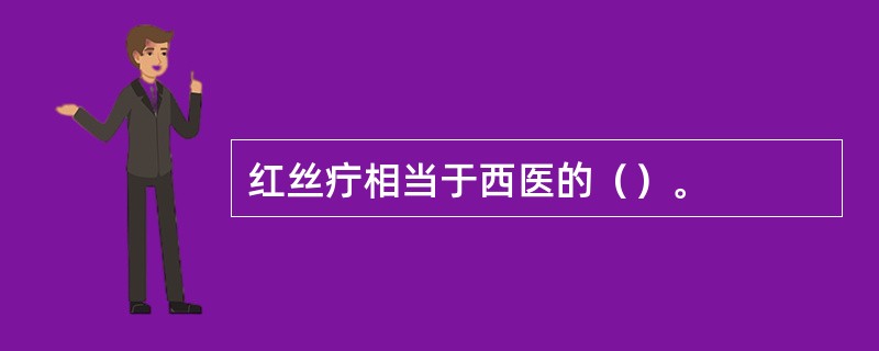 红丝疔相当于西医的（）。