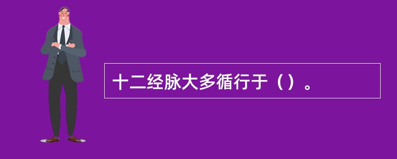 十二经脉大多循行于（）。