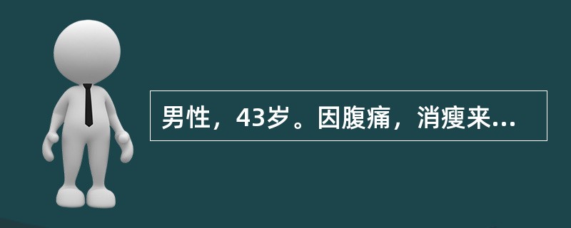 男性，43岁。因腹痛，消瘦来诊，行胃镜检查示胃溃疡，该患者腹痛的性质错误的是（）