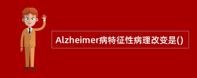 Alzheimer病特征性病理改变是()