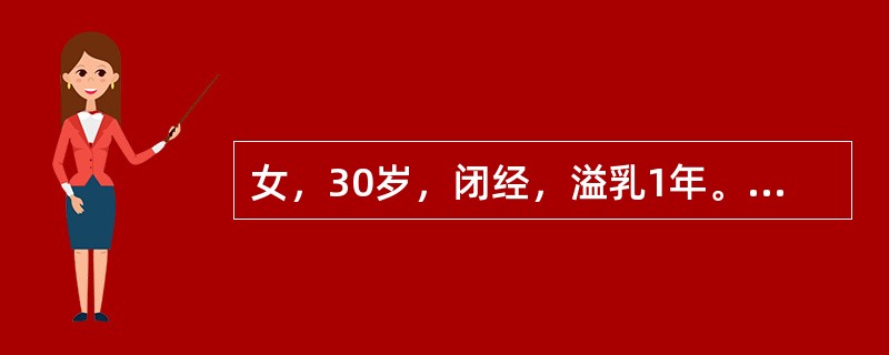 女，30岁，闭经，溢乳1年。CT检查技术最常采用（）