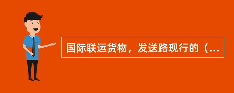 国际联运货物，发送路现行的（）可以规定由发站编制必要份数的补充运行报单，以及为发