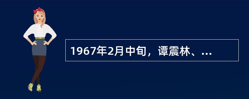 1967年2月中旬，谭震林、陈毅、叶剑英、李富春、李先念等对文化大革命的错误做法