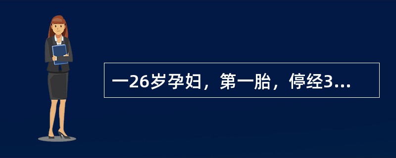 一26岁孕妇，第一胎，停经38周，孕期经过顺利，近一周突觉头昏、眼花、视物模糊如