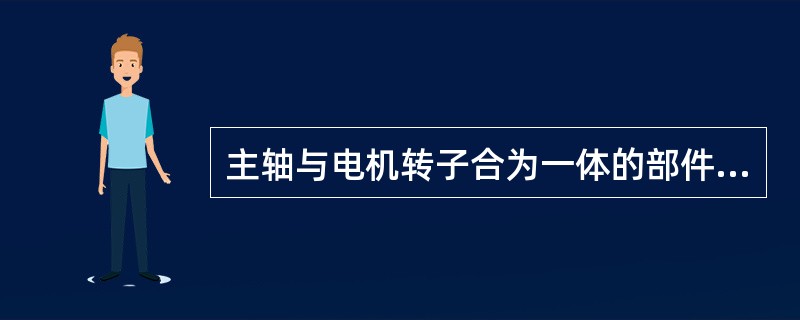 主轴与电机转子合为一体的部件是（）。