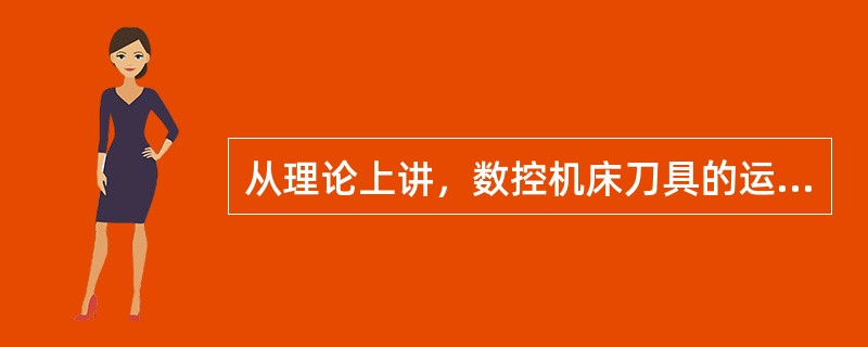 从理论上讲，数控机床刀具的运动轨迹是（）