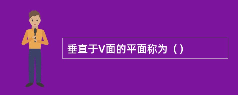 垂直于V面的平面称为（）