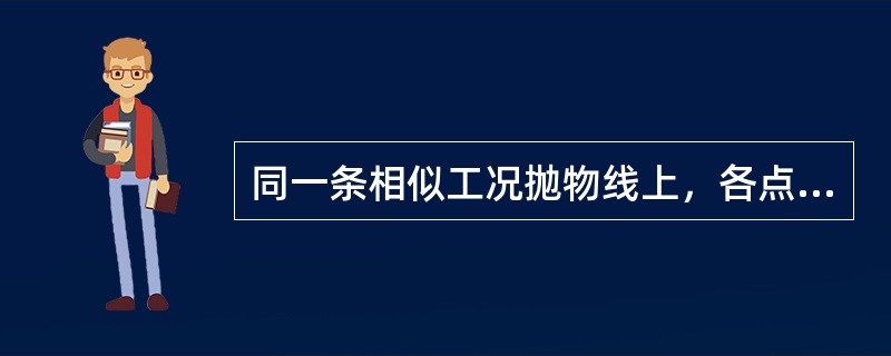 同一条相似工况抛物线上，各点的（）是相等的。