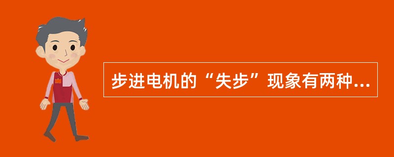 步进电机的“失步”现象有两种表现形式，即（）和（）。