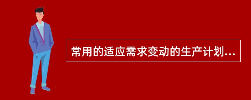 常用的适应需求变动的生产计划方法有（）、线性规划法