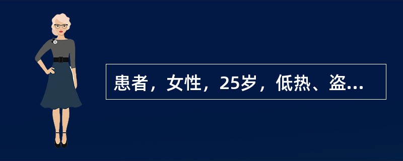 患者，女性，25岁，低热、盗汗、咳嗽2月，头痛、呕吐3天，查体：神志清，消瘦体型