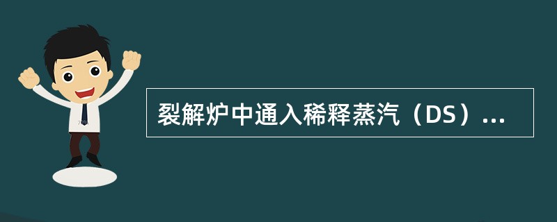 裂解炉中通入稀释蒸汽（DS）的目的是什么？