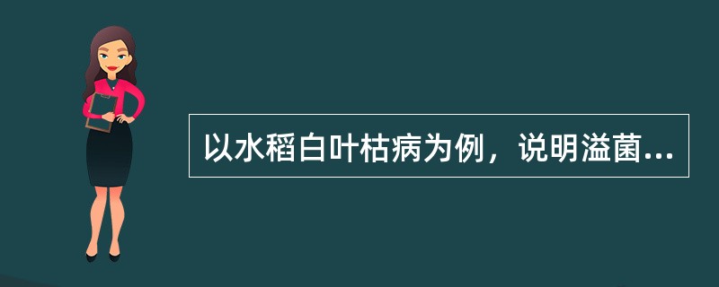 以水稻白叶枯病为例,说明溢菌现象及意义。 以水稻白叶枯病为例,说明溢菌现象及意义。