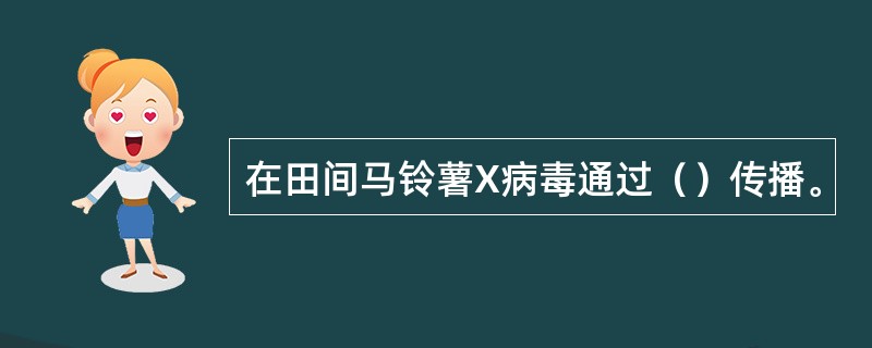 在田间马铃薯X病毒通过（）传播。