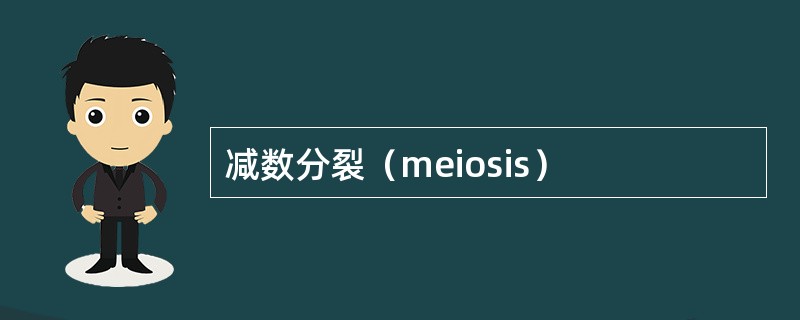 减数分裂（meiosis）