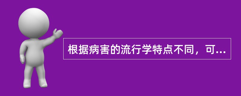 根据病害的流行学特点不同，可分为单循环病害和多循环病害两类。