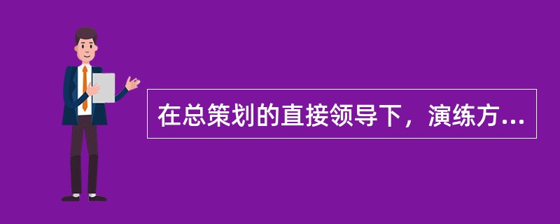 在总策划的直接领导下，演练方案由（）设计。