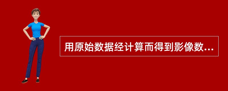 用原始数据经计算而得到影像数据的过程称为（）