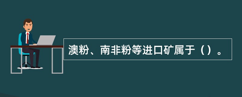 澳粉、南非粉等进口矿属于（）。