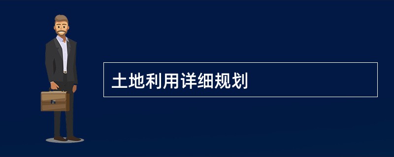 土地利用详细规划