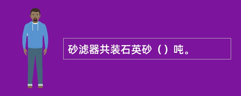 砂滤器共装石英砂（）吨。