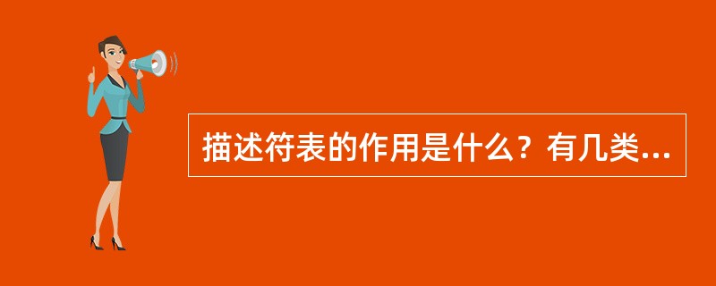 描述符表的作用是什么？有几类描述符表？