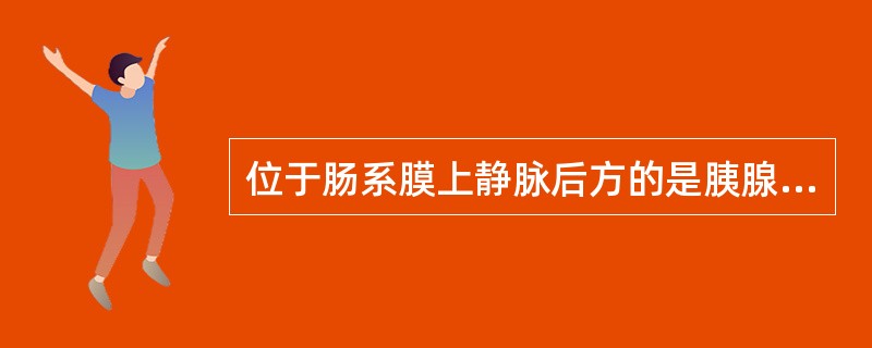 位于肠系膜上静脉后方的是胰腺的哪一部分（）