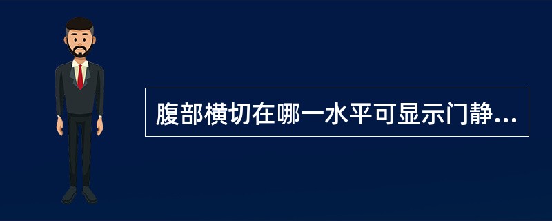 腹部横切在哪一水平可显示门静脉（）