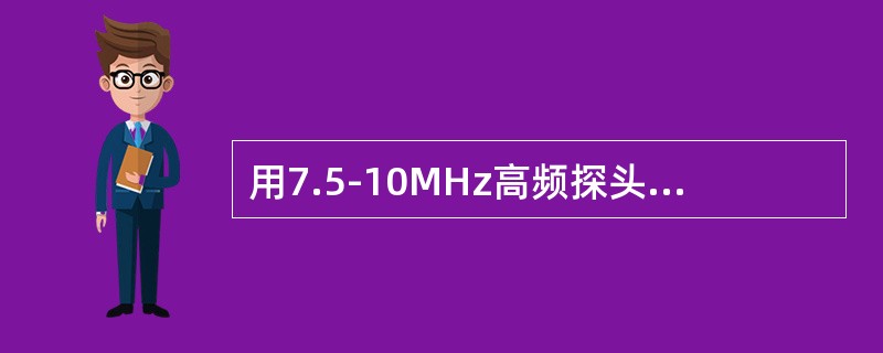 用7.5-10MHz高频探头，探测正常附睾，超声显示（）